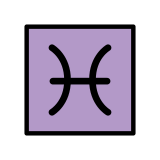 Segno zodiacale dei Pesci - OpenMoji