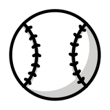 Palla da baseball - OpenMoji