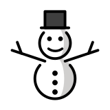 Pupazzo di neve senza neve - OpenMoji
