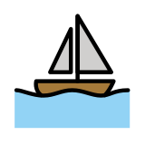 Barca a vela - OpenMoji
