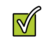 Pulsante segno di spunta - OpenMoji