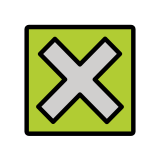 Croce con quadrato - OpenMoji