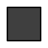 Quadrato nero grande - OpenMoji