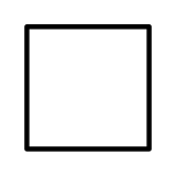 Quadrato bianco grande - OpenMoji