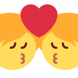 Bacio tra coppia - Twitter / X