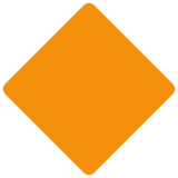 Rombo arancione grande - Twitter / X