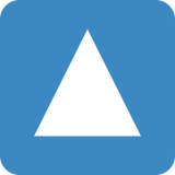 Pulsante a triangolo rivolto verso l’alto - Twitter / X