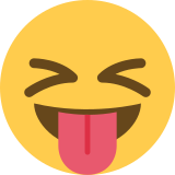 Faccina che strizza gli occhi e mostra la lingua - Twitter / X
