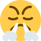 Faccina che sbuffa - Twitter / X