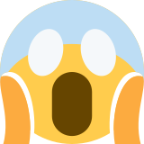 Faccina terrorizzata - Twitter / X