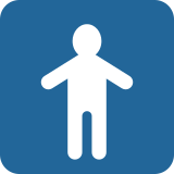 Simbolo del bagno degli uomini - Twitter / X