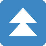 Pulsante doppia freccia in alto - Twitter / X