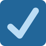 Riquadro con spunta - Twitter / X