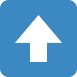 Freccia rivolta verso l’alto - Twitter / X