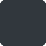 Quadrato nero grande - Twitter / X