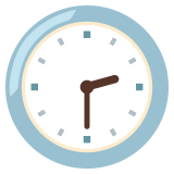 Ore due e mezza - Noto Color Emoji