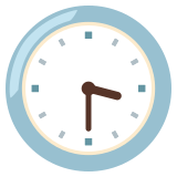 Ore tre e mezza - Noto Color Emoji