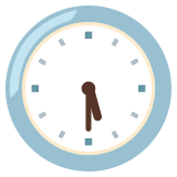 Ore cinque e mezza - Noto Color Emoji