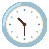 Ore dieci e mezza - Noto Color Emoji