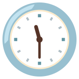 Ore undici e mezza - Noto Color Emoji