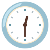 Ore dodici e mezza - Noto Color Emoji