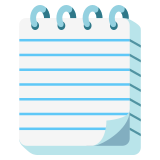 Blocco per appunti con spirale - Noto Color Emoji