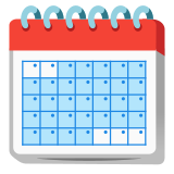 Calendario a spirale - Noto Color Emoji
