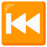 Pulsante traccia precedente - Noto Color Emoji