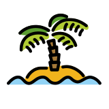 Isola deserta - OpenMoji
