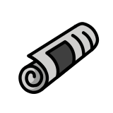 Quotidiano arrotolato - OpenMoji