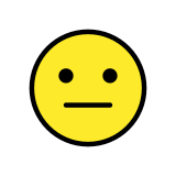 Faccina neutra - OpenMoji