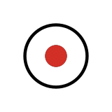 Pulsante di registrazione - OpenMoji