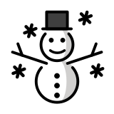 Pupazzo di neve - OpenMoji