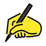 Mano che scrive - OpenMoji