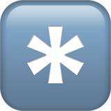 Emoji pulsante asterisco