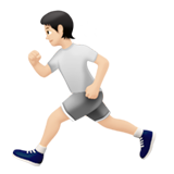 persona che corre: carnagione chiara