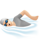 persona che nuota: carnagione chiara