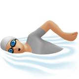 persona che nuota: carnagione abbastanza chiara