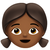 bambina: carnagione abbastanza scura