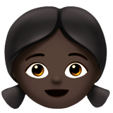 bambina: carnagione scura