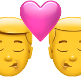 Uomini che si baciano Whatsapp