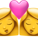 Donne che si baciano emoji