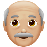 uomo anziano: carnagione abbastanza chiara