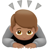 persona che fa un inchino profondo: carnagione olivastra