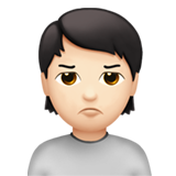 persona imbronciata: carnagione chiara