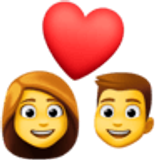 Coppia con cuore: donna e uomo - Facebook