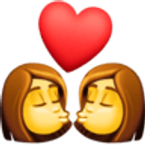 Bacio tra coppia: donna e donna - Facebook