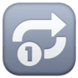 Pulsante di ripetizione della riproduzione di una traccia - Facebook