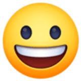 Faccina con un gran sorriso - Facebook