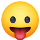 Faccina che mostra la lingua - Facebook